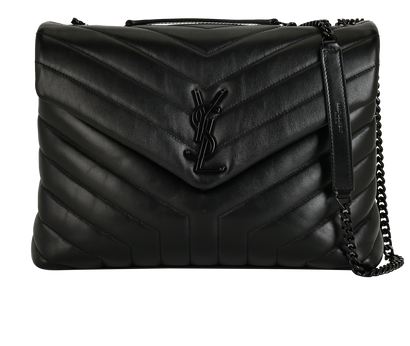 Medium LouLou, £1,500, Handbags, Black, Leather, Front view